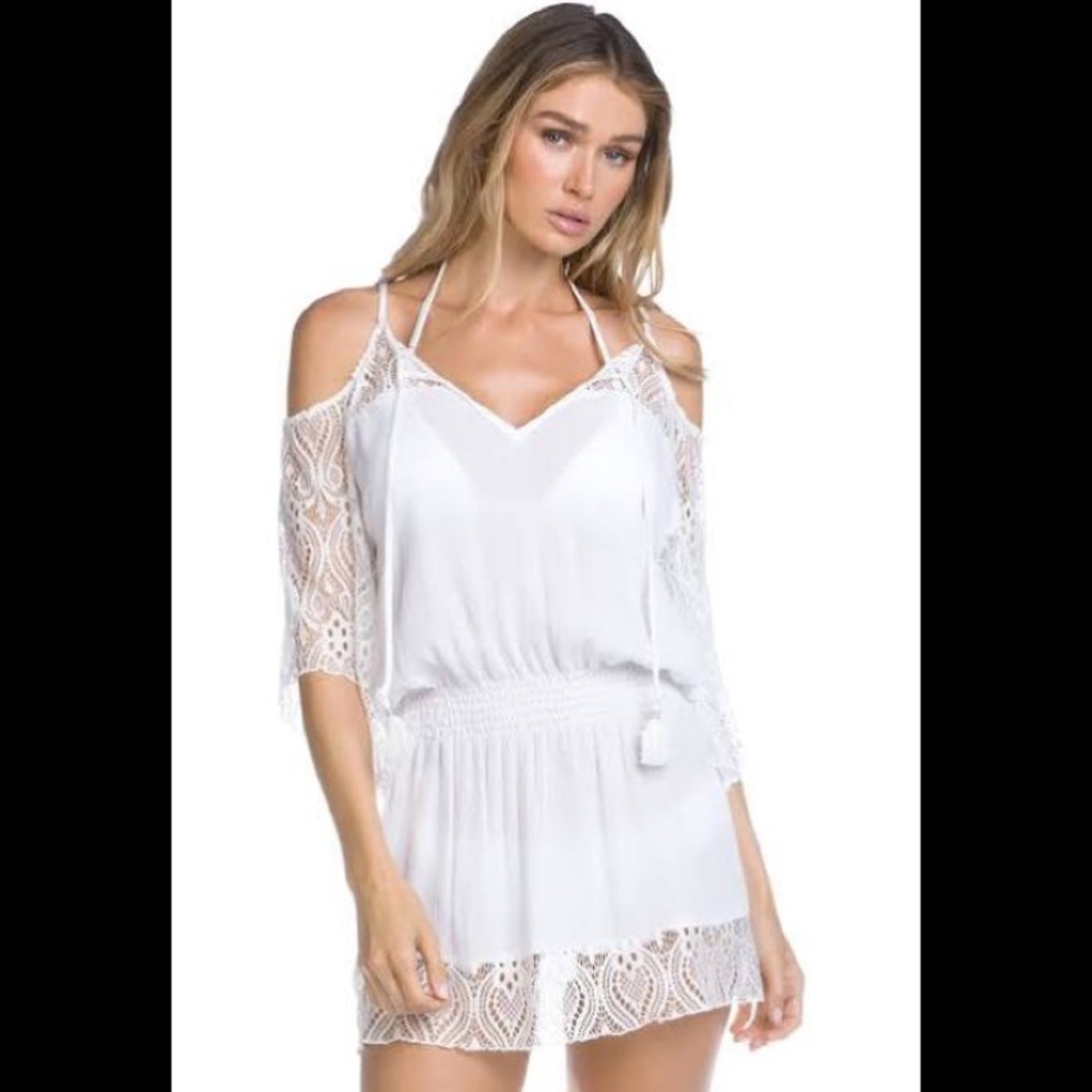 White Lace Swim Cover Up